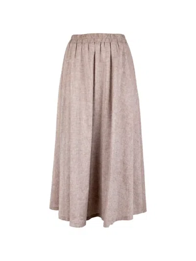 Cinque Elasticated-waistband Pleated Skirt In Neutral