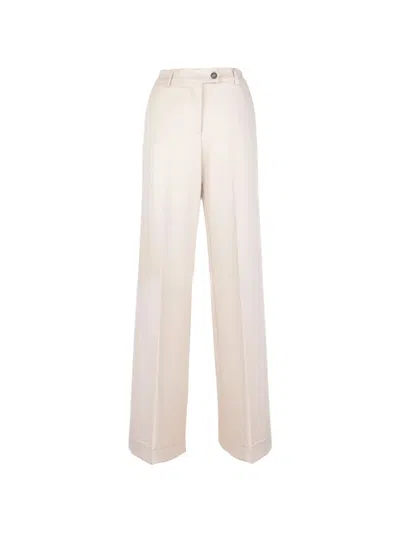 Cinque Pressed-crease Wide-leg Trousers In Multi