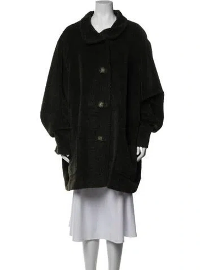 Pre-owned Cinzia Rocca Alpaca Jacket In Black