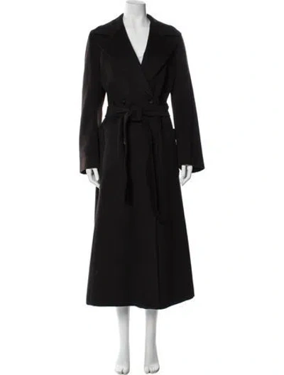 Pre-owned Cinzia Rocca Alpaca Trench Coat In Brown