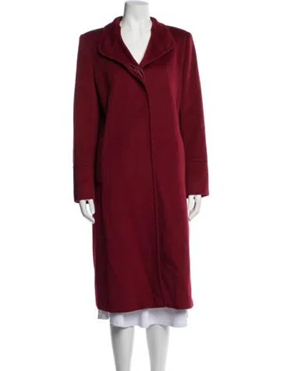 Pre-owned Cinzia Rocca Baby Alpaca Coat In Red