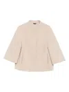 Cinzia Rocca Short Boucle Jacket In Neutral
