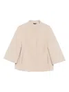 Cinzia Rocca Short Boucle Jacket In Neutral
