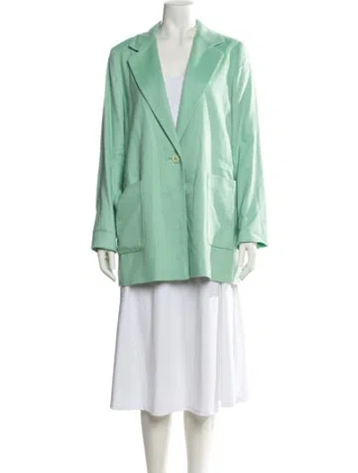 Pre-owned Cinzia Rocca Cashmere Blazer In Green
