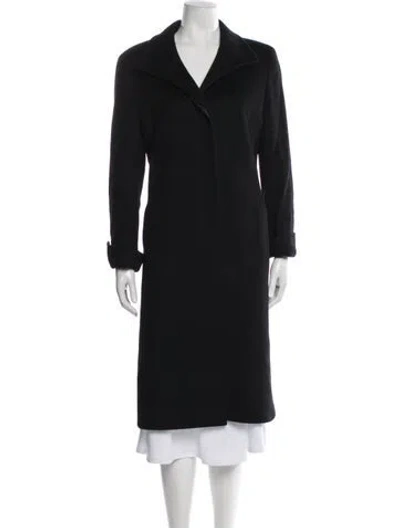 Pre-owned Cinzia Rocca Cashmere Coat In Black