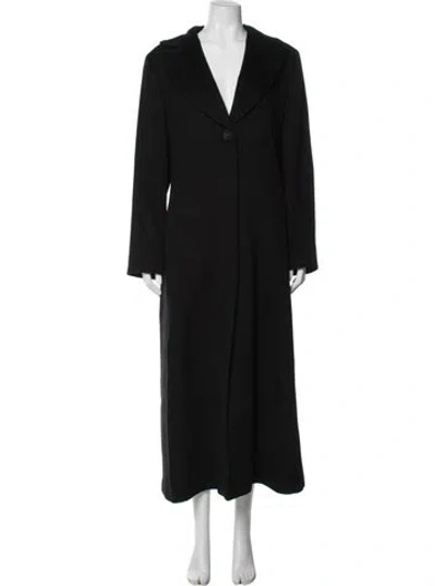 Pre-owned Cinzia Rocca Cashmere Coat In Black