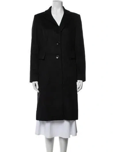 Pre-owned Cinzia Rocca Cashmere Coat In Black