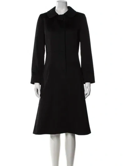 Pre-owned Cinzia Rocca Cashmere Coat In Black