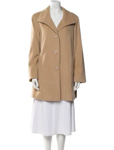 Pre-owned Cinzia Rocca Cashmere Coat In Neutral