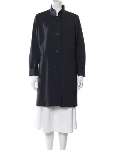 Pre-owned Cinzia Rocca Coat In Blue