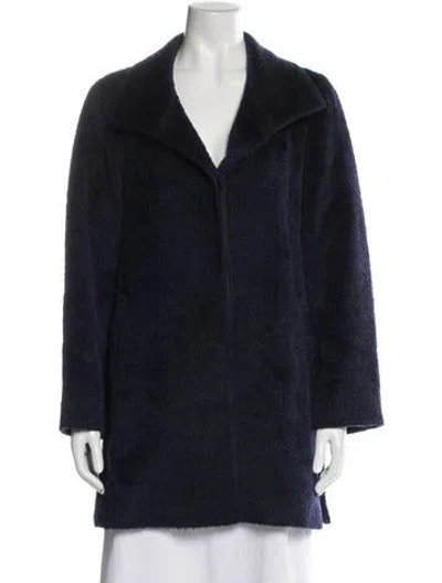 Pre-owned Cinzia Rocca Coat In Blue