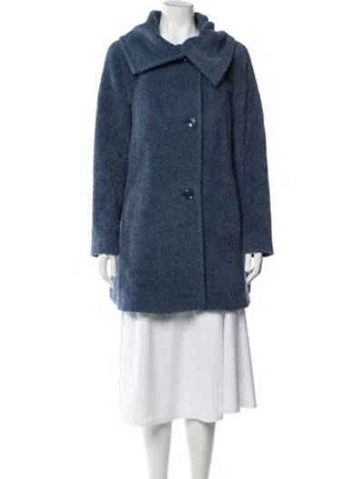 Pre-owned Cinzia Rocca Coat In Blue