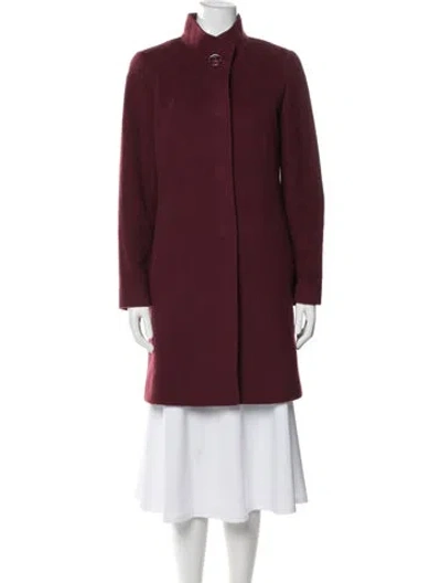 Pre-owned Cinzia Rocca Coat In Burgundy