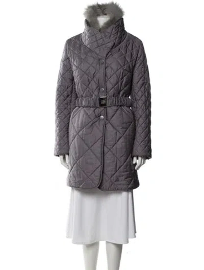 Pre-owned Cinzia Rocca Coat In Gray