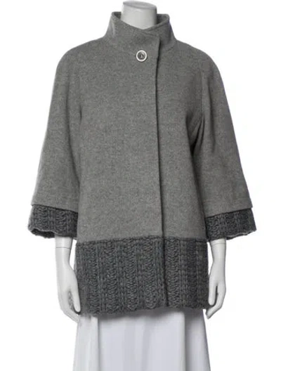 Pre-owned Cinzia Rocca Coat In Grey