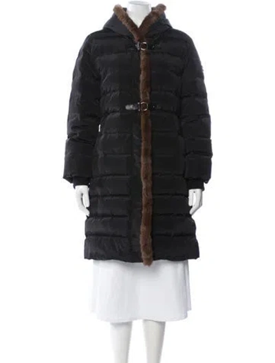 Pre-owned Cinzia Rocca Down Coat In Black
