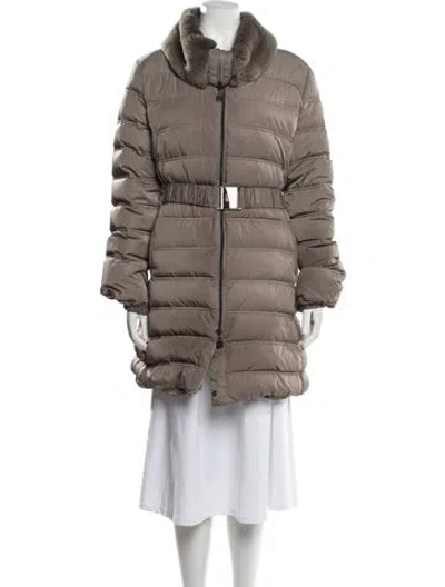 Pre-owned Cinzia Rocca Down Coat In Green