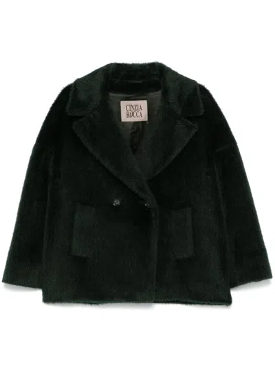 Cinzia Rocca Faux-fur Jacket In Green