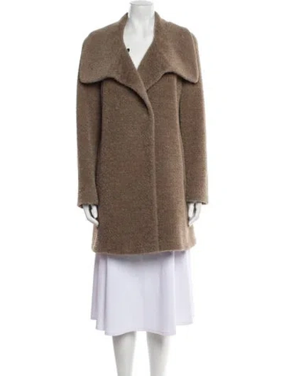 Pre-owned Cinzia Rocca Faux Fur Coat In Brown