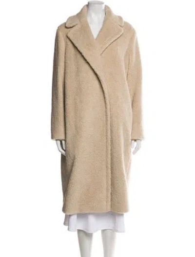 Pre-owned Cinzia Rocca Faux Fur Coat W/ Tags In Neutral