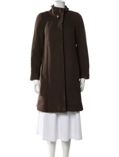 Pre-owned Cinzia Rocca Fleece Coat In Black