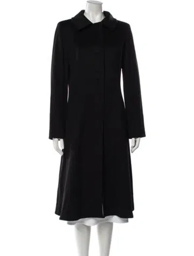 Pre-owned Cinzia Rocca Fleece Coat In Black