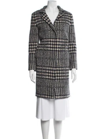 Pre-owned Cinzia Rocca Houndstooth Print Coat In Multi