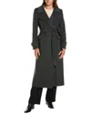 Cinzia Rocca Icons Long Wool & Cashmere-blend Trench Coat In Grey