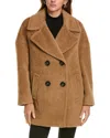 Cinzia Rocca Icons Medium Wool & Alpaca-blend Coat In Brown