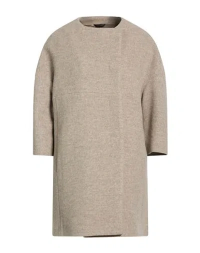 Cinzia Rocca Icons Woman Coat Beige Size 10 Wool, Polyamide, Cashmere In Gray