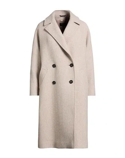 Cinzia Rocca Icons Woman Coat Beige Size 10 Wool, Polyamide In Neutral