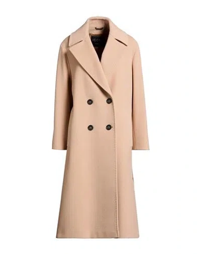 Cinzia Rocca Icons Woman Coat Beige Size 12 Wool, Polyamide, Cashmere In Neutral