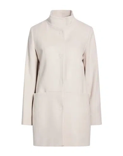 Cinzia Rocca Icons Woman Coat Beige Size 14 Wool, Polyamide, Cashmere In Nude