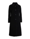 Cinzia Rocca Icons Woman Coat Black Size 14 Wool, Polyamide, Cashmere
