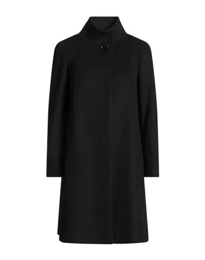 Cinzia Rocca Icons Woman Coat Black Size 14 Wool, Polyamide, Cashmere In Multi