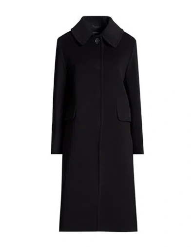 Cinzia Rocca Icons Woman Coat Black Size 14 Wool, Polyamide, Cashmere