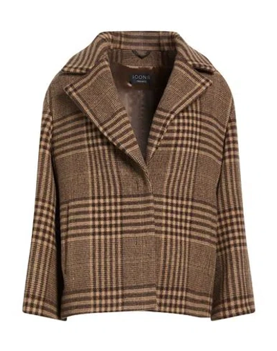 Cinzia Rocca Icons Woman Coat Brown Size 12 Wool, Polyamide