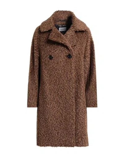 Cinzia Rocca Icons Woman Coat Brown Size 14 Alpaca Wool, Wool, Polyamide