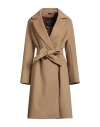 Cinzia Rocca Icons Woman Coat Camel Size 14 Virgin Wool In Yellow