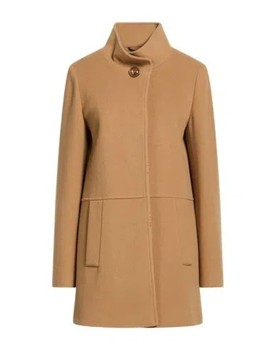 Cinzia Rocca Icons Woman Coat Camel Size 14 Wool, Polyamide, Cashmere In Brown