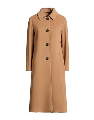 Cinzia Rocca Icons Woman Coat Camel Size 14 Wool, Polyamide, Cashmere In Neutral