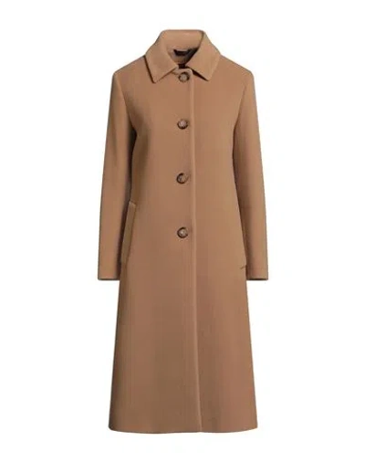 Cinzia Rocca Icons Woman Coat Camel Size 14 Wool, Polyamide, Cashmere In Brown