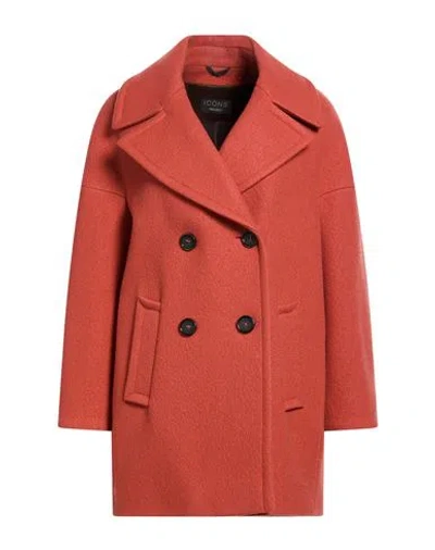Cinzia Rocca Icons Woman Coat Orange Size 14 Cashmere