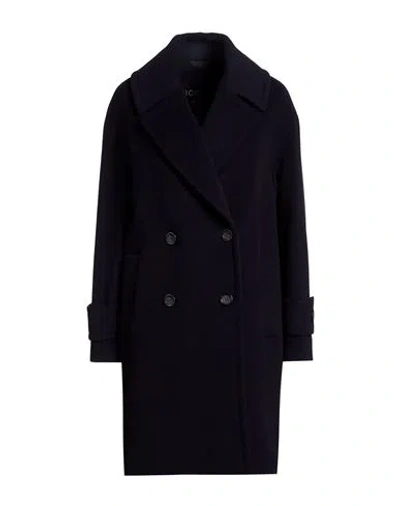 Cinzia Rocca Icons Woman Coat Midnight Blue Size 12 Wool, Polyamide, Cashmere