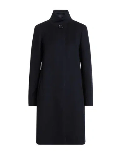 Cinzia Rocca Icons Woman Coat Navy Size 12 Wool, Polyamide, Cashmere In Blue