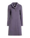 Cinzia Rocca Icons Woman Coat Purple Size 14 Virgin Wool, Cashmere In Purple