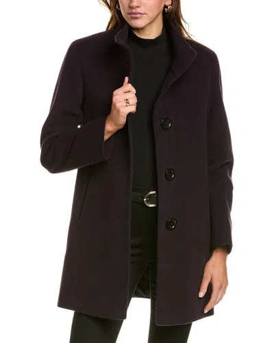 Cinzia Rocca Icons Wool & Cashmere-blend Coat In Purple