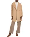 Cinzia Rocca Icons Wool & Cashmere-blend Coat In Brown