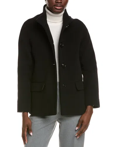 Cinzia Rocca Icons Wool & Cashmere-blend Short Coat In Black