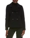 Cinzia Rocca Icons Wool & Cashmere-blend Short Coat In Black